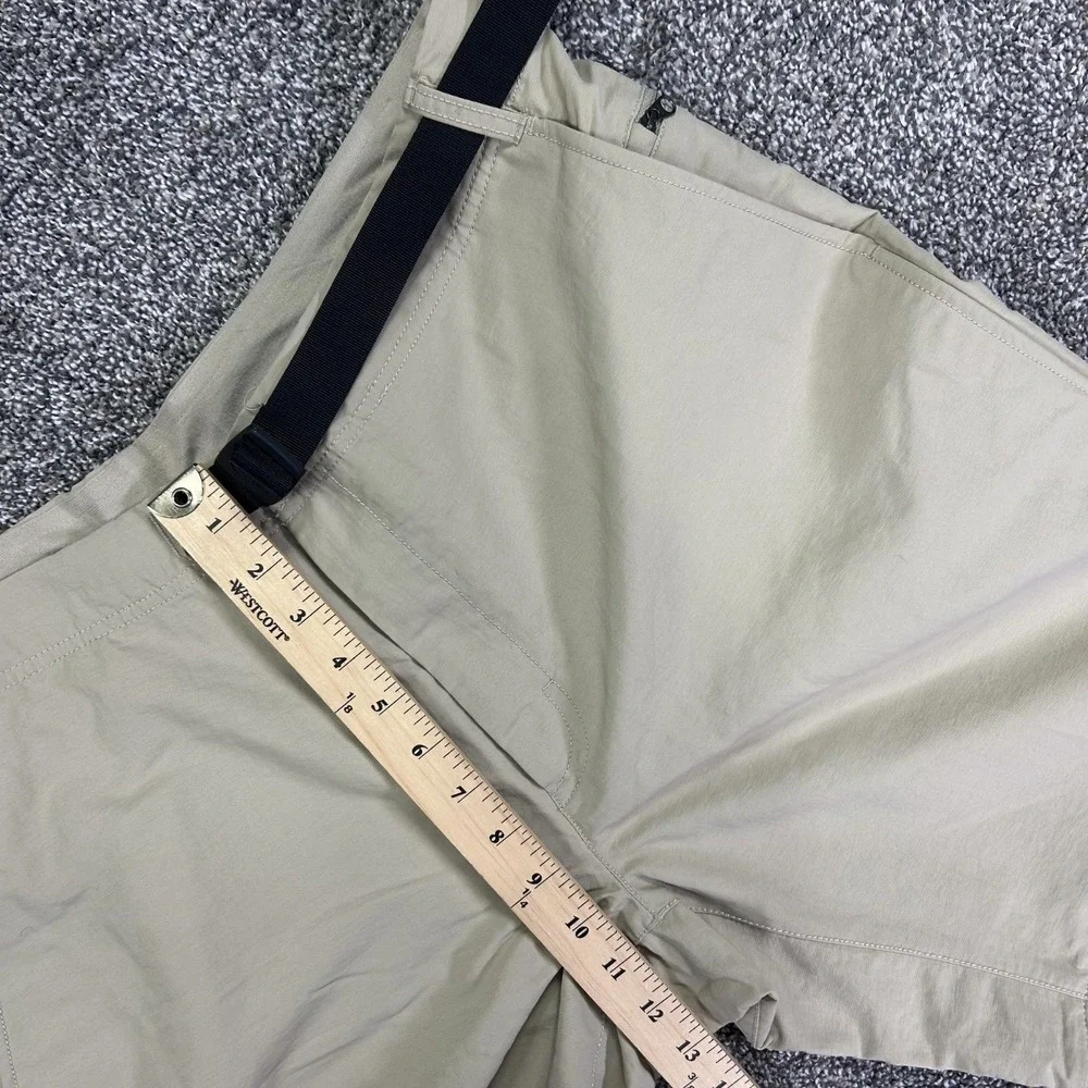 The North Face Convertible Hiking Pants‎ Mens 38 Beige Integrated Belt Outdoors